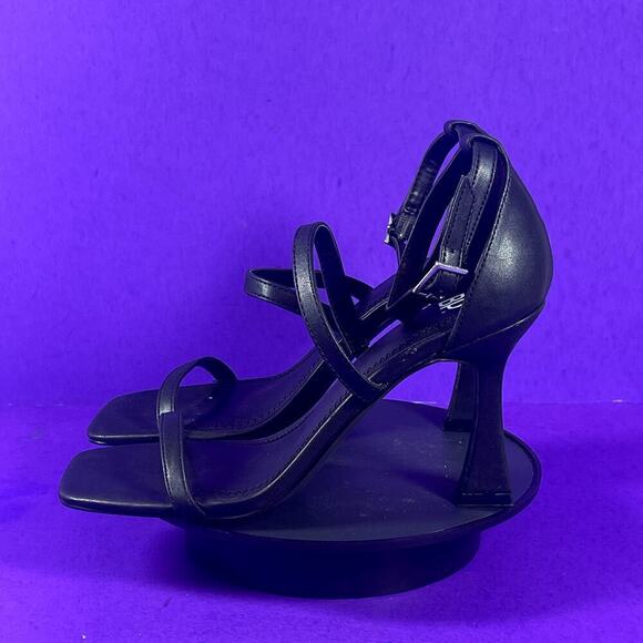 BP. Black‎ Ankle Strap Strappy Heeled Sandals Women's Shoe Size 7-NEW - Picture 3 of 8